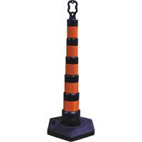 Grip N Go Trim Line Channelizers, 49" High, Black Les Fournitures Industrielles Méga