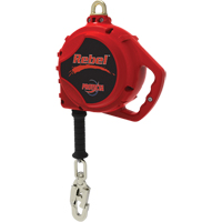 Rebel Self-Retracting Lifeline, 20', Galvanized Steel, Swivel Les Fournitures Industrielles Méga