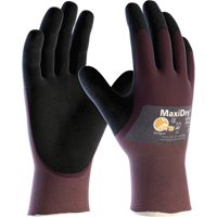 Gants MaxiDry, Moyen, R&ecirc;vetement Mousse de nitrile, Calibre 18, Enveloppe en Nylon Les Fournitures Industrielles Méga