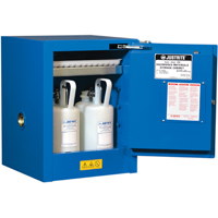 Armoires de comptoir doubl&eacute;es pour rangement de mati&egrave;res dangereuses Chem-Cor, 4 gal., 17" x 22" x 17" Les Fournitures Industrielles Méga