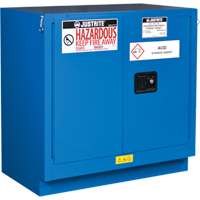 Armoires sous le comptoir doubl&eacute;es pour rangement de mati&egrave;res dangereuses Chem-Cor, 22 gal., 35" x 35" x 22" Les Fournitures Industrielles Méga