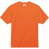GloWear 8089 Non-Certified T-Shirt, Polyester, Small, High Visibility Orange Les Fournitures Industrielles Méga