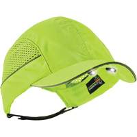 Casquette &agrave; bord court avec &eacute;clairage DEL Skullerz 8960, Vert lime haute visibilit&eacute; Les Fournitures Industrielles Méga