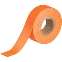 Ruban pour signalisation, 1,188" la x 150' lo, Orange fluorescent Les Fournitures Industrielles Méga