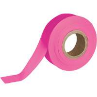 Ruban pour signalisation, 1,188" la x 150' lo, Rose fluorescent Les Fournitures Industrielles Méga