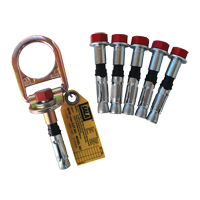 Concrete D-ring Anchor with Bolts, Bolt-On/Concrete, Temporary Use Les Fournitures Industrielles Méga