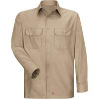 Chemise &agrave; manches longues en tissu ind&eacute;chirable, Hommes, 3T-Grand, Khaki Les Fournitures Industrielles Méga