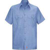 Short Sleeve Ripstop Shirt, Men's, 3X-Large, Blue Les Fournitures Industrielles Méga