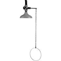 Douche d'urgence suspendue Lifesaver, Montage au plafond Les Fournitures Industrielles Méga