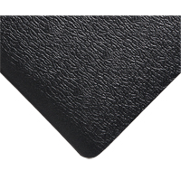 Deluxe Soft Step No. 444 Mats, Pebbled, 3' x 5' x 5/8", Black, PVC Sponge Les Fournitures Industrielles Méga