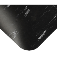 Tile-Top Select Anti-Microbial Mats No.494, Smooth, 4' x 10' x 7/8", Black/White, PVC Les Fournitures Industrielles Méga