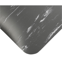 Tile-Top Select Anti-Microbial Mats No.494, Smooth, 4' x 10' x 7/8", Charcoal, PVC Les Fournitures Industrielles Méga