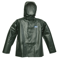 Journeyman Chemical Resistant Rain Jacket, Small, Green, Polyester/PVC Les Fournitures Industrielles Méga