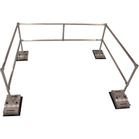 RoofGuard Classic System - Packaged Kits, Aluminum, 72" W x 108" L x 42" H Les Fournitures Industrielles Méga