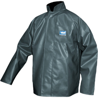 Journeyman Chemical Resistant Rain Jacket, Polyester, Small, Green Les Fournitures Industrielles Méga