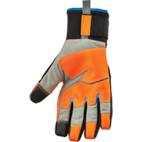 ProFlex&reg; 818WP Performance High-Visibility Thermal Waterproof Utility Gloves, Polyurethane Palm, Size Small Les Fournitures Industrielles Méga