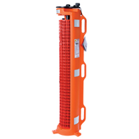 Barri&egrave;re avec roues , 50' lo, Plastique, Orange Les Fournitures Industrielles Méga