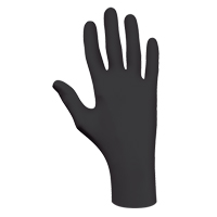 Gants biod&eacute;gradables 6112PF, T-petit, Nitrile, 4 mils, Sans poudre, Noir Les Fournitures Industrielles Méga