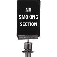 Enseigne de contr&ocirc;le des foules  No Smoking , 11" x 7", Plastique, Anglais Les Fournitures Industrielles Méga