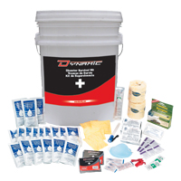 Trousse de premiers soins pour pr&eacute;paration aux situations d'urgence Dynamic, Dispositif m&eacute;dical Classe 1, Seau Les Fournitures Industrielles Méga