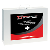 Dynamic General-Purpose Industrial First Aid Kit, Class 1 Medical Device, Metal B Les Fournitures Industrielles Méga