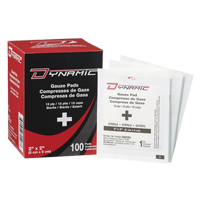 Gaze Dynamic, Tampon, 2" lo x 2" la, St&eacute;rile, Dispositif m&eacute;dical Classe 1 Les Fournitures Industrielles Méga