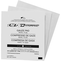 Dynamic Gauze, Pad, 2" L x 2" W, Sterile, Medical Device Class 1 Les Fournitures Industrielles Méga