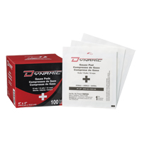 Dynamic Gauze, Pad, 4" L x 4" W, Sterile, Medical Device Class 1 Les Fournitures Industrielles Méga