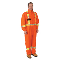 Combinaisons ignifuges &agrave; bandes Firewall FR, Taille Petit, Orange Les Fournitures Industrielles Méga