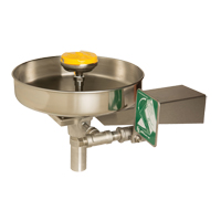 Eye/Face Wash Station, Wall-Mount Installation, Stainless Steel Bowl Les Fournitures Industrielles Méga