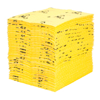 Premium Caution Pads, Universal, 15" x 18", 24.4 gal. Absorbancy Les Fournitures Industrielles Méga