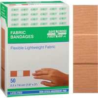 Bandages, Rectangular/Square, 3", Fabric, Non-Sterile Les Fournitures Industrielles Méga