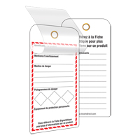 &eacute;tiquettes SGH auto-plastifiantes pour le milieu de travail, Papier cartonn&eacute;, 3" la x 6" h, Français Les Fournitures Industrielles Méga
