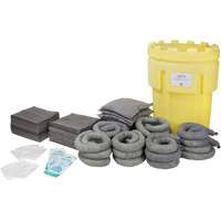 Trousse de lutte contre les d&eacute;versements, Universel, Baril de r&eacute;cup&eacute;ration, Absorbance de 95 gal. US Les Fournitures Industrielles Méga