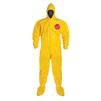 Coveralls, Medium, Yellow, Tychem&reg; 2000 Les Fournitures Industrielles Méga