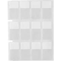 &eacute;tiquettes autoplastifiantes pour c&acirc;bles & fils de s&eacute;rie Core, Vinyle, 0,5" lo x 0,75" h, Transparent Les Fournitures Industrielles Méga