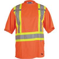 T-shirt de s&eacute;curit&eacute; Viking, Polyester, Petit, Orange haute visibilit&eacute; Les Fournitures Industrielles Méga