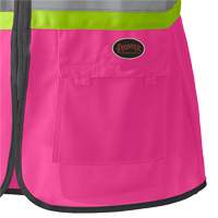 139PK Women's Safety Vest, Pink, X-Small, Polyester Les Fournitures Industrielles Méga