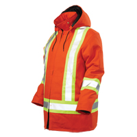 Parka de s&eacute;curit&eacute;, Orange haute visibilit&eacute;, Grand Les Fournitures Industrielles Méga