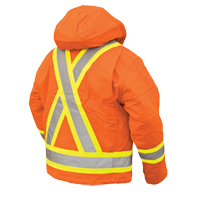 Manteau de s&eacute;curit&eacute;, Orange haute visibilit&eacute;, Grand Les Fournitures Industrielles Méga