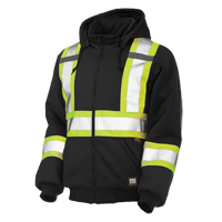 Insulated Safety Hoodie, Polyester, Large, Black Les Fournitures Industrielles Méga