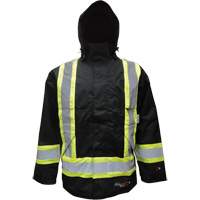 Insulated Jacket, Polyester/Polyurethane, Black, Small Les Fournitures Industrielles Méga
