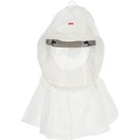 Cagoule avec harnais int&eacute;gr&eacute; Versaflo, Moyen/Petit, Coiffe souple, Bavette Simple Les Fournitures Industrielles Méga