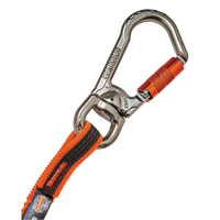 Longe porte-outils &agrave; rotule et &agrave; verrouillage double Squids 3109F(x), Tendeur, Mousqueton/boucle Les Fournitures Industrielles Méga