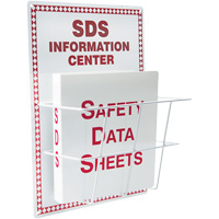 Basket-Style Aluminum Safety Data Sheet Center, English, Binders Included Les Fournitures Industrielles Méga