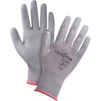 Gants en nylon enduits de polyur&eacute;thane sans DMF, 7/Petit, R&ecirc;vetement Polyur&eacute;thane, Calibre 15, Enveloppe en Nylon Les Fournitures Industrielles Méga