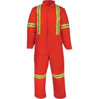 Deluxe Reflective Coveralls, 40 (Tall), Orange Les Fournitures Industrielles Méga