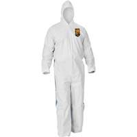 Kleenguard A40 Coveralls with Breathable Back, Large, Blue/White, Microporous/SMS Les Fournitures Industrielles Méga