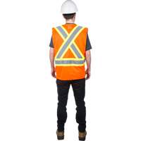 Veste de s&eacute;curit&eacute; pour la circulation, Orange haute visibilit&eacute;, Moyen, Polyester Les Fournitures Industrielles Méga