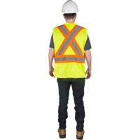 Veste de s&eacute;curit&eacute; pour la circulation, Jaune lime haute visibilit&eacute;, Moyen, Polyester Les Fournitures Industrielles Méga